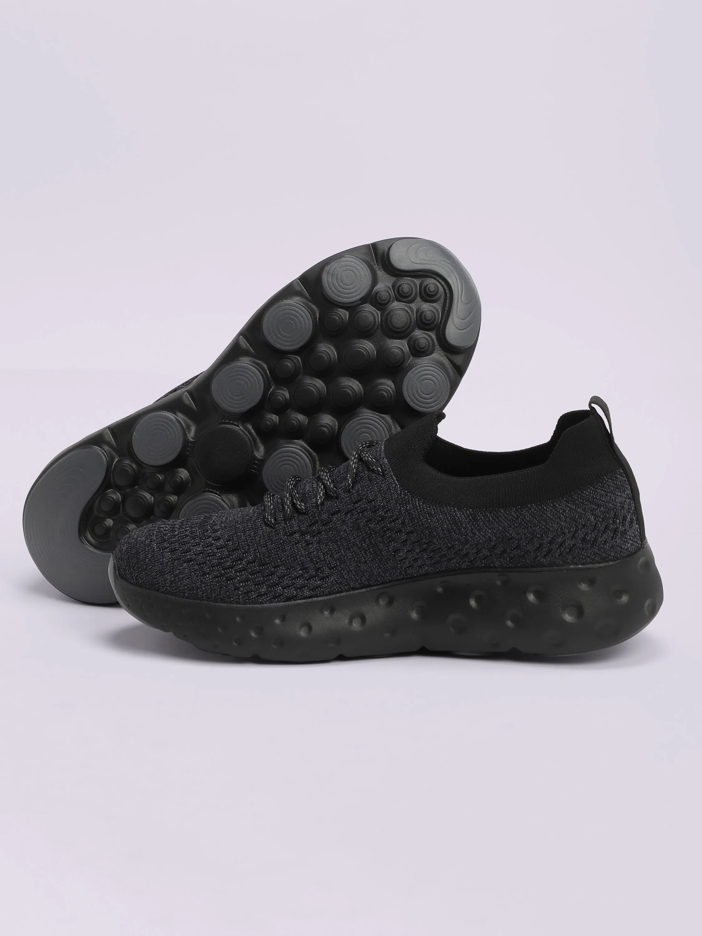 cult EZ  Plush Men's Walking Shoes - Black/Grey