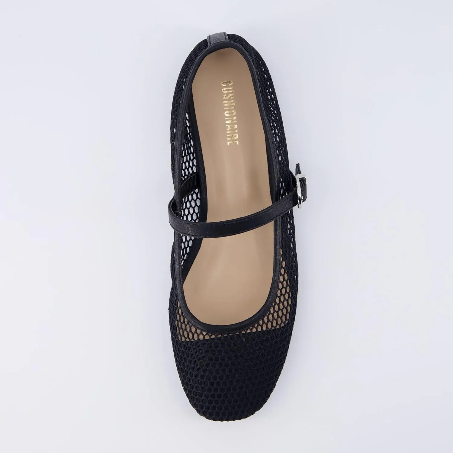 CUSHIONAIRE Women's Muse Mesh Flat  Memory Foam and Wide Widths Available