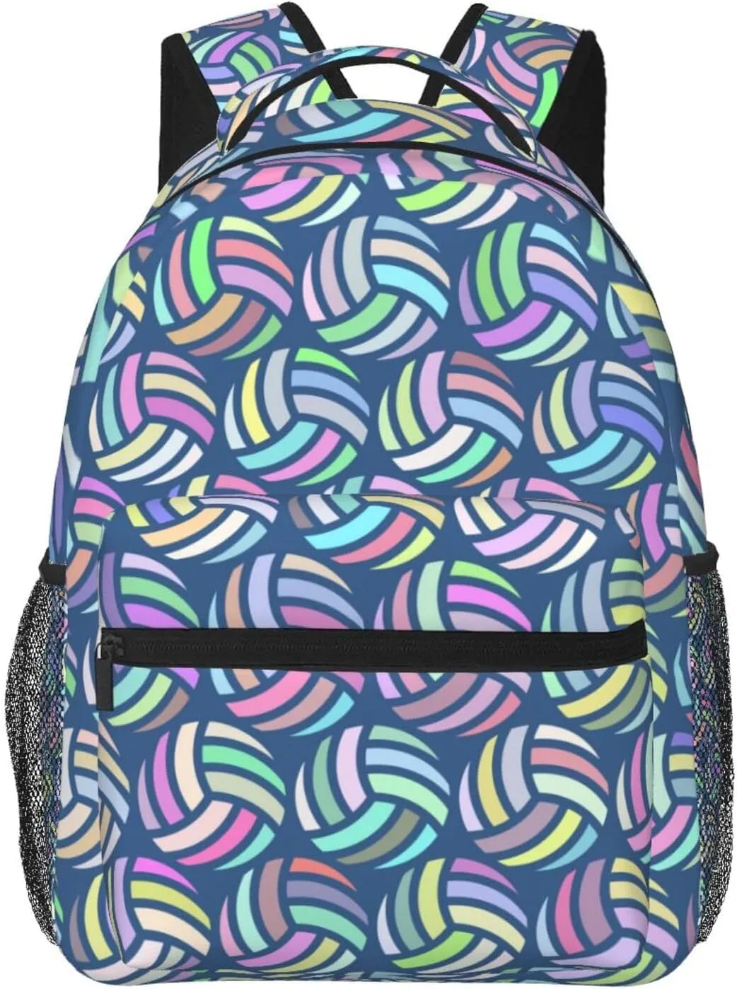 Cute Volleyball Ball Backpack For School Laptop Bags Bookbag Big Casual Daypack For Student Girls Boys Kids Teens Travel Sports Work