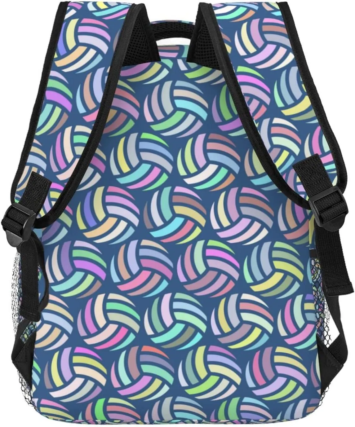 Cute Volleyball Ball Backpack For School Laptop Bags Bookbag Big Casual Daypack For Student Girls Boys Kids Teens Travel Sports Work