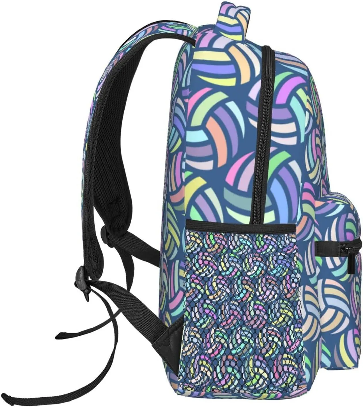 Cute Volleyball Ball Backpack For School Laptop Bags Bookbag Big Casual Daypack For Student Girls Boys Kids Teens Travel Sports Work