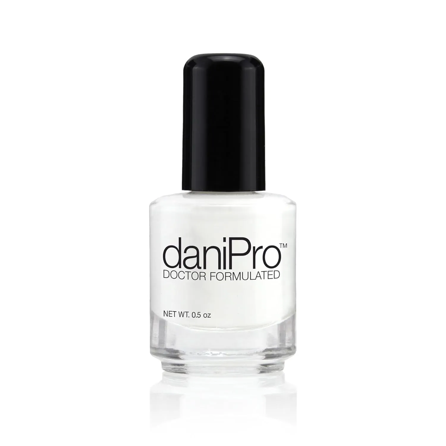 daniPro Doctor Formulated Nail Polish Just Dreamin’ - White Fingernail Polish & Toenail Polish, 0.5 oz with Undecylenic Acid, Biotin & Vitamins - Vegan Formula for Healthy Nails - USA-Made