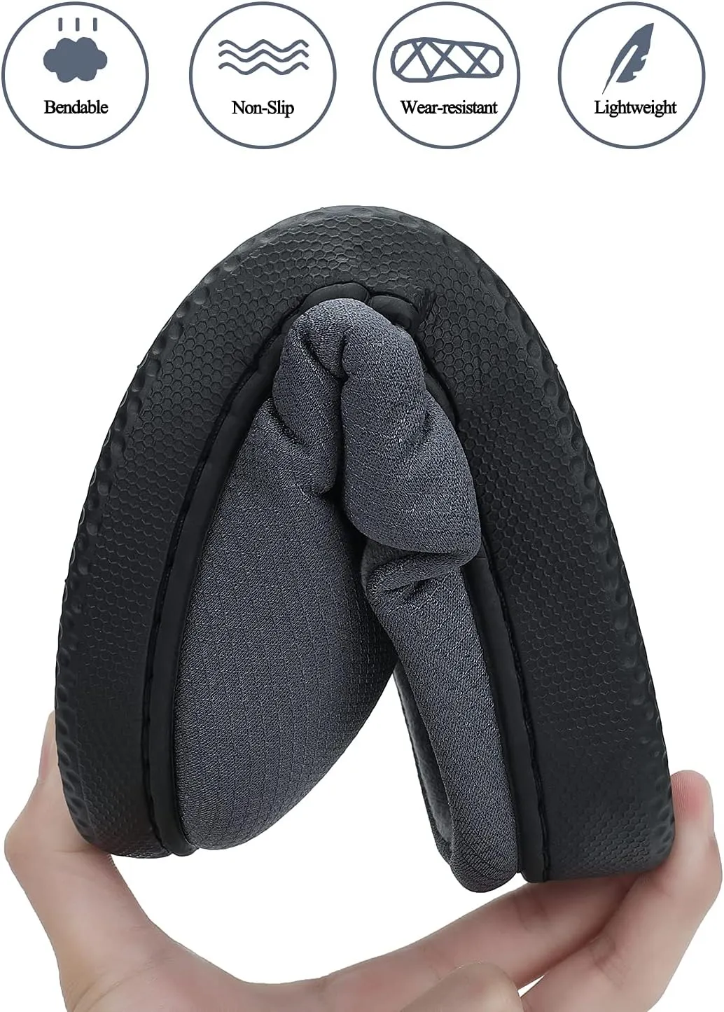 Dannto Womens Mens Memory Foam Slippers House Slide Sandals Bedroom Home Indoor Cozy Closed Toe Shoes