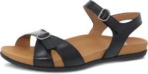 Dansko Judith Adjustable Sandal for Women - Leather Linings and Uppers for All-Day Comfort - Dual-Density EVA Footbed and Lightweight Rubber Outsole for Long-Lasting Wear