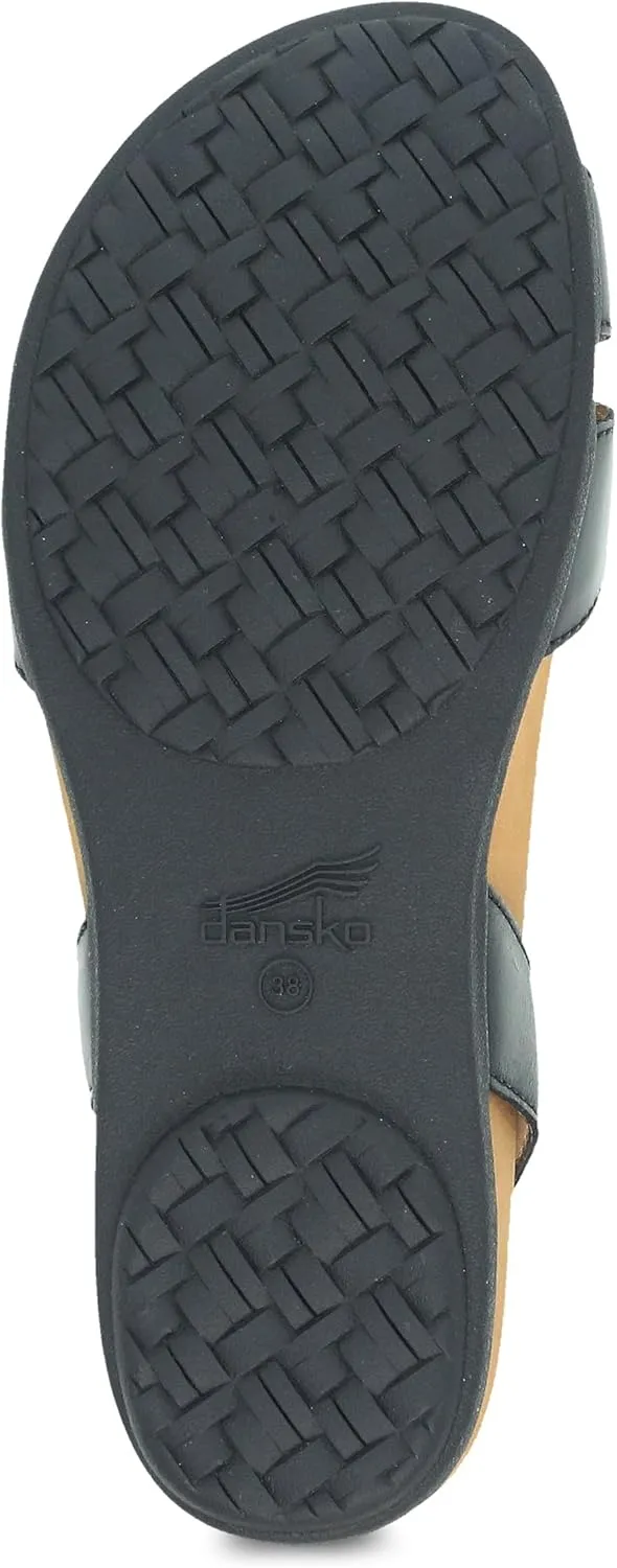 Dansko Judith Adjustable Sandal for Women - Leather Linings and Uppers for All-Day Comfort - Dual-Density EVA Footbed and Lightweight Rubber Outsole for Long-Lasting Wear
