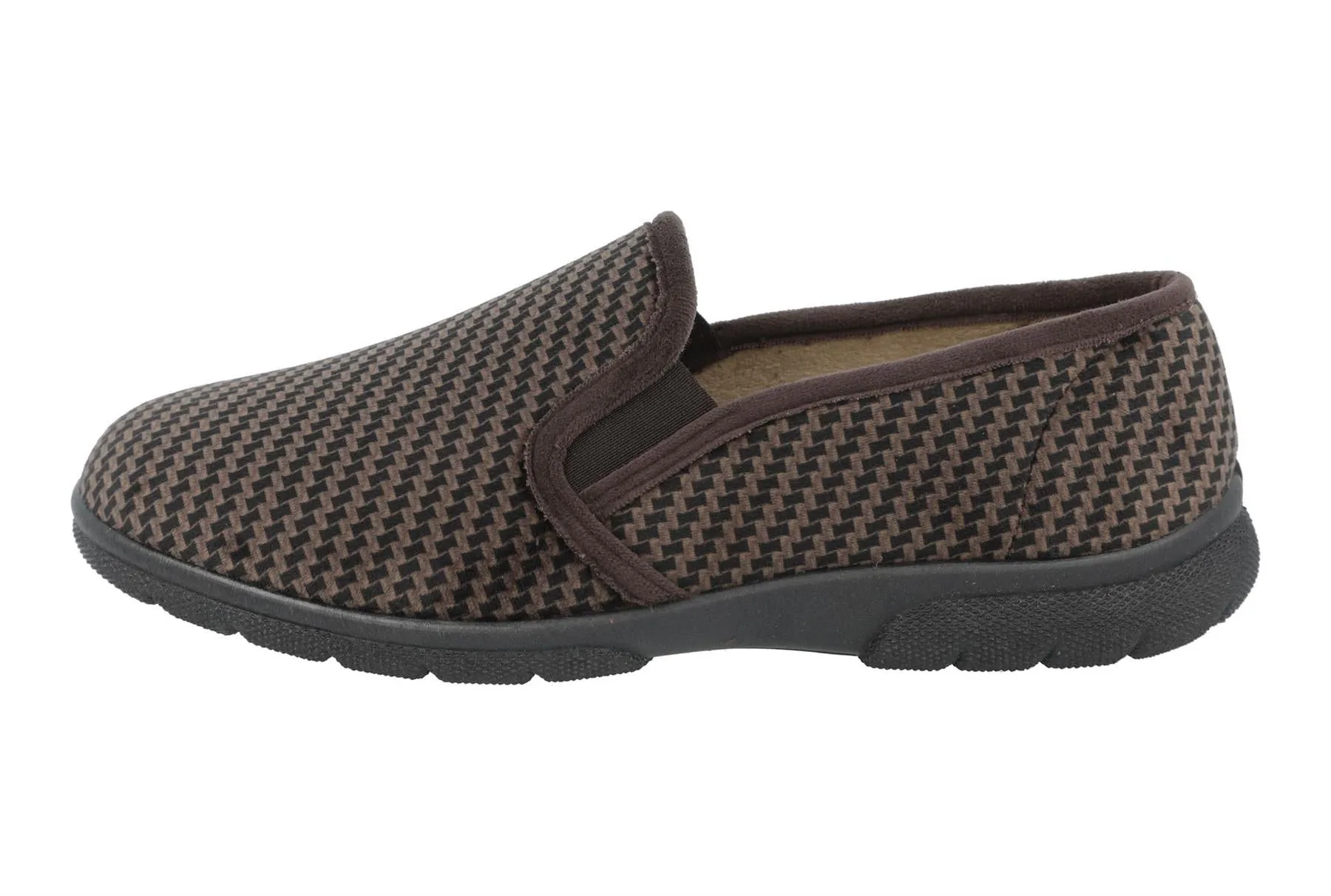 DB Shoes Men's 6V Fit Slip-On Classic Loafer Shoes in Brown, Sizes 6 to 12