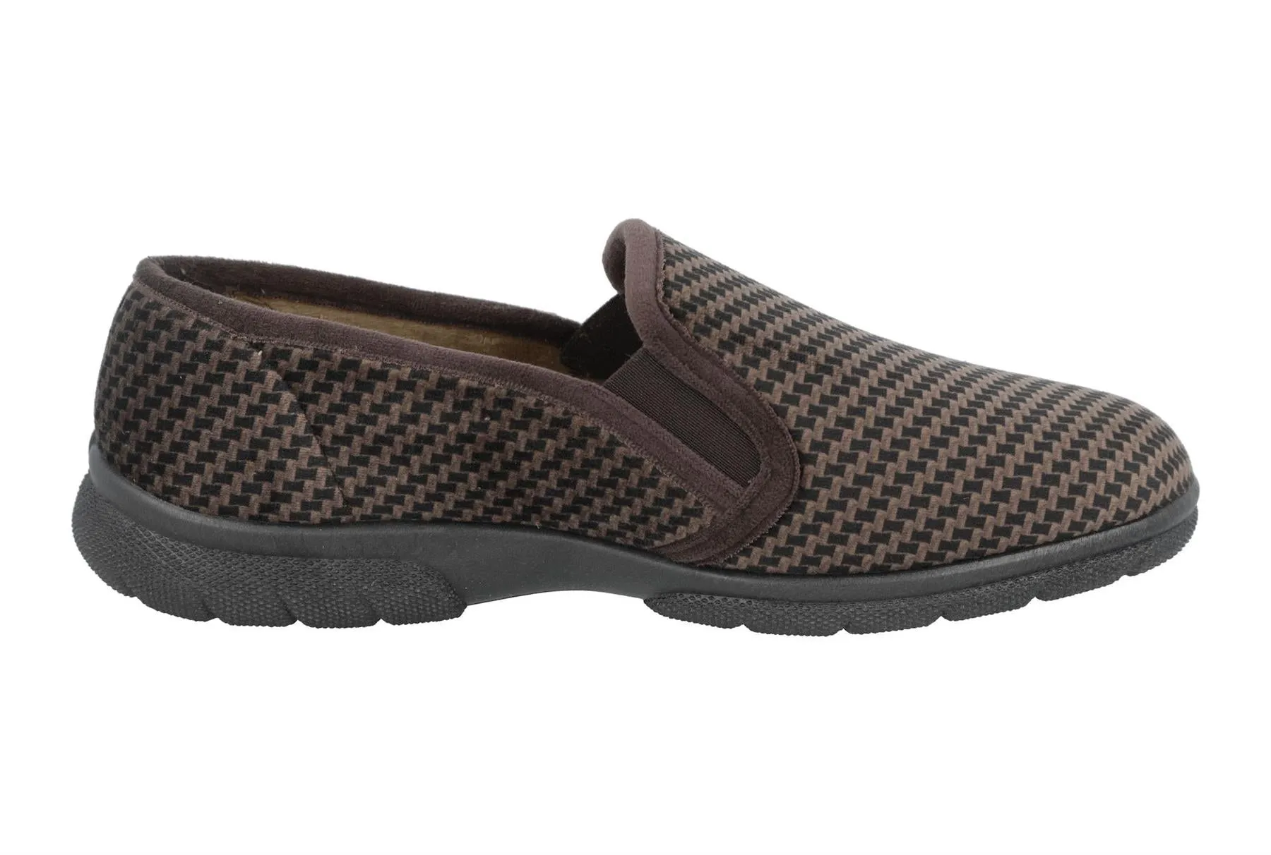 DB Shoes Men's 6V Fit Slip-On Classic Loafer Shoes in Brown, Sizes 6 to 12