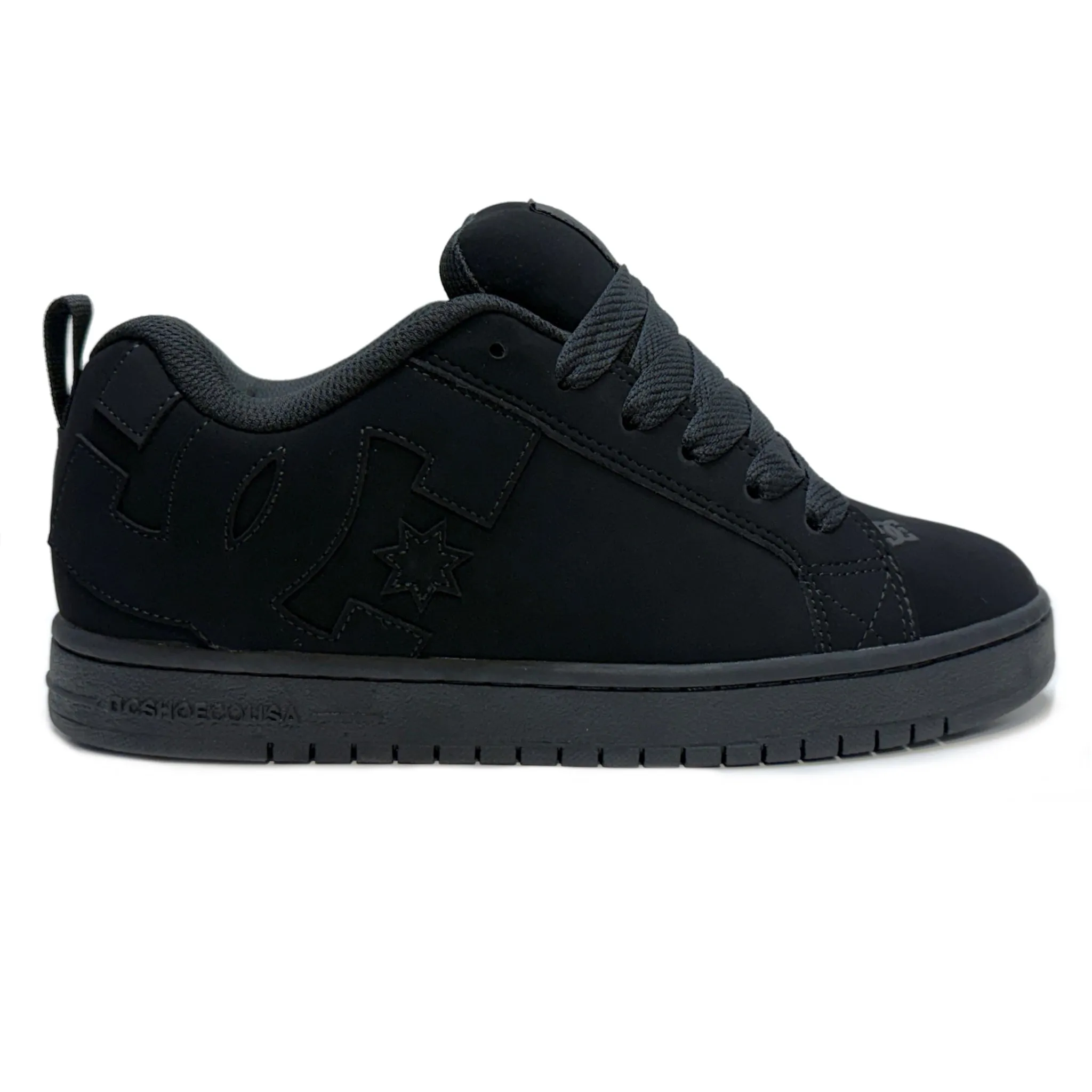 DC SHOES COURT GRAFFIK  BLACK BLACK BLACK TRAINERS