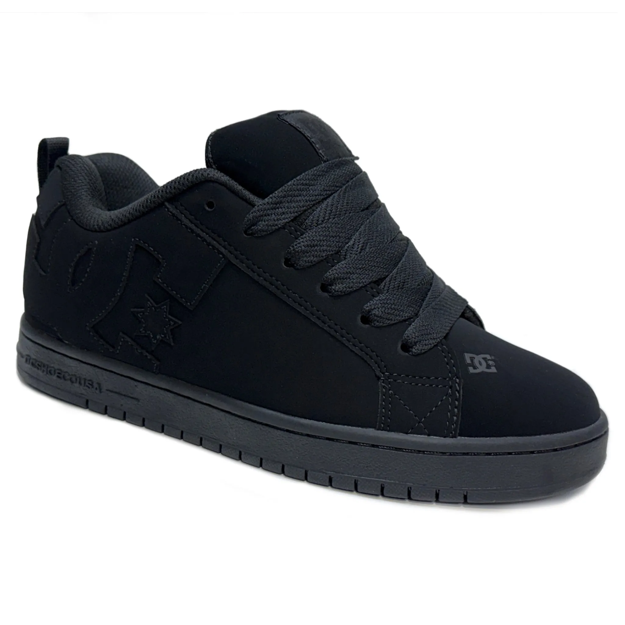 DC SHOES COURT GRAFFIK  BLACK BLACK BLACK TRAINERS