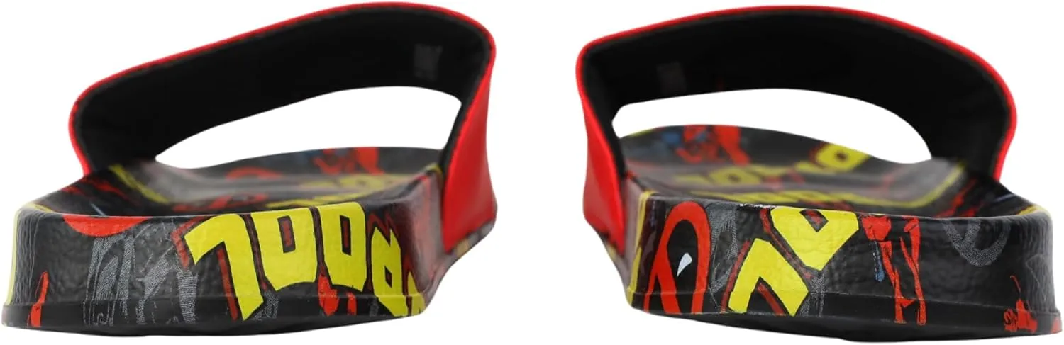 Deadpool Soccer Slide for Men, Boys