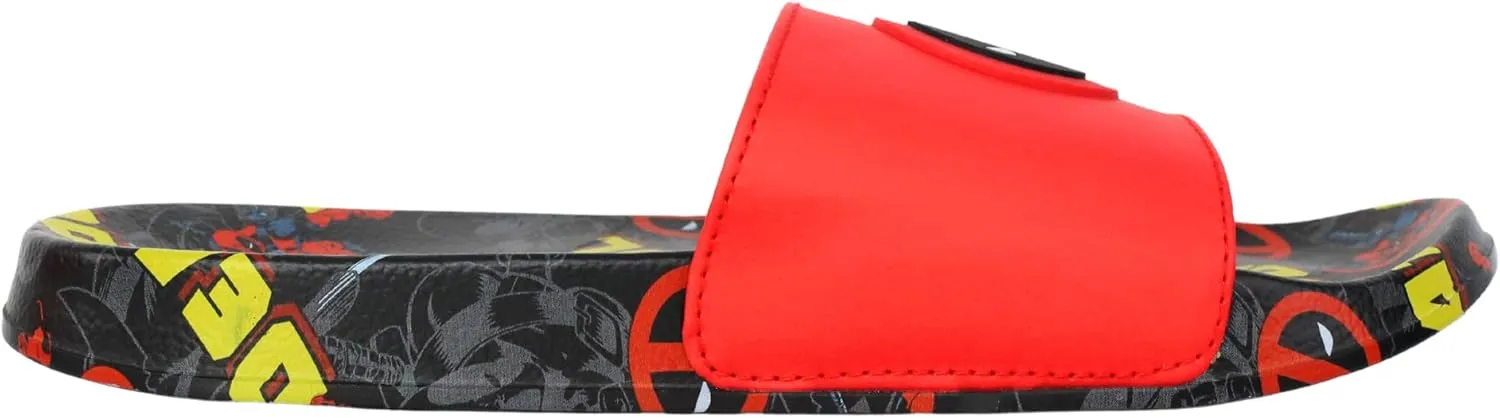 Deadpool Soccer Slide for Men, Boys