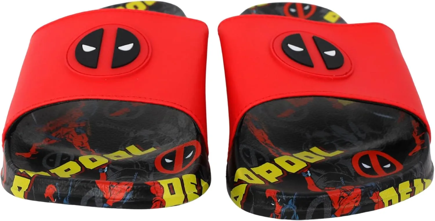Deadpool Soccer Slide for Men, Boys