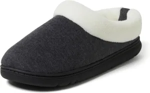 Dearfoams Women's Olive Memory Foam Sweatshirt Clog