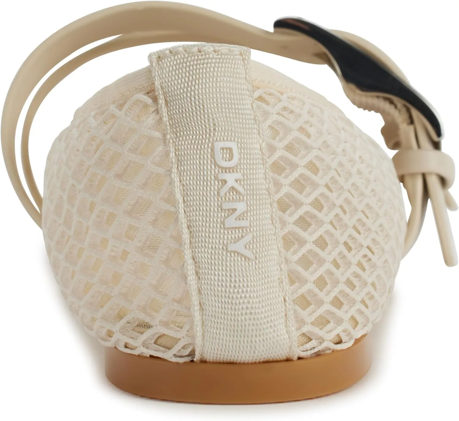 DKNY Women's Dade Mesh Ballet Flat with Belt Detail