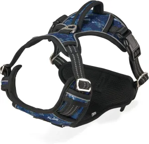 Dog Harness for Large Dogs No Pull with Handle 2 Metal Leash Clips, Adjustable Reflective Puppy Harness, Breathable Camo Oxford Padded Vest Easy Control Front Clip for Medium Large Dogs