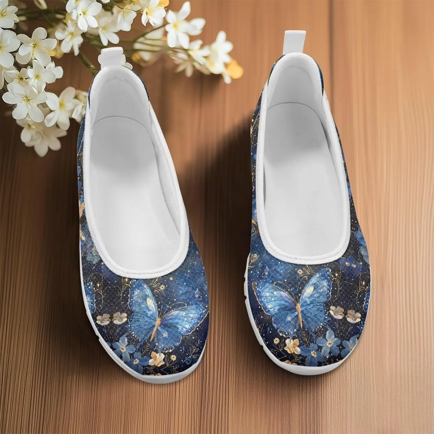 Doojoayie Womens Slip On Loafers with Arch Support Flat Shoes for Work Comfortable