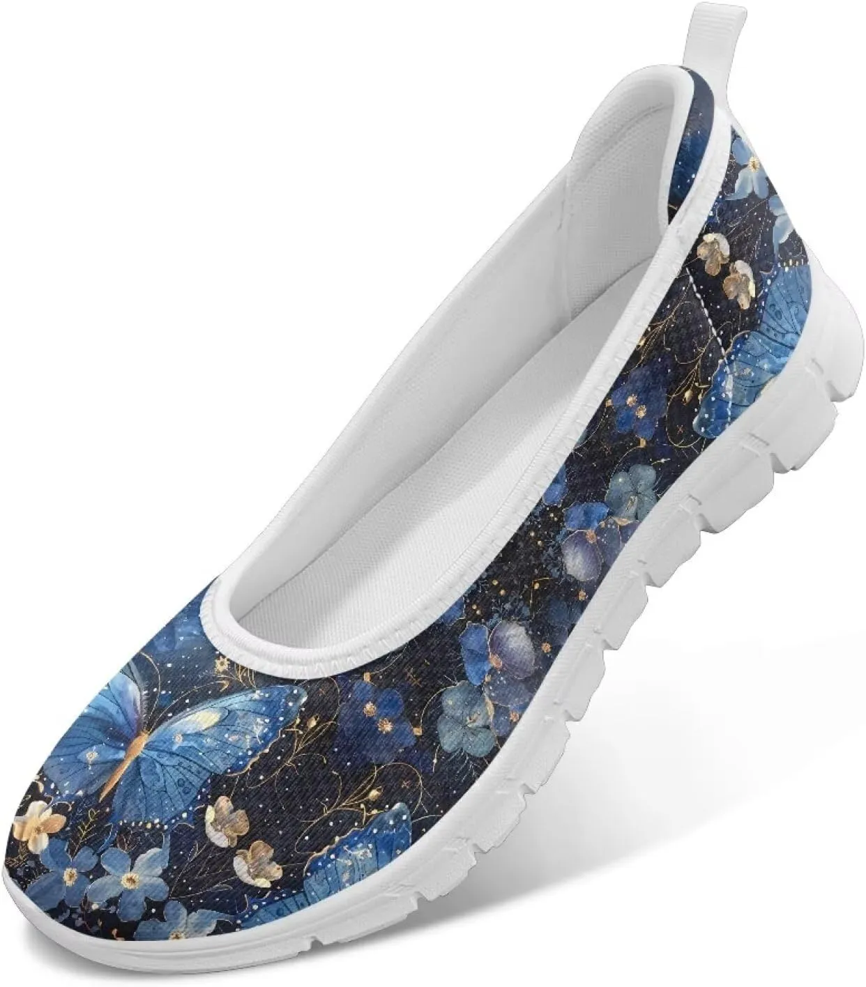 Doojoayie Womens Slip On Loafers with Arch Support Flat Shoes for Work Comfortable