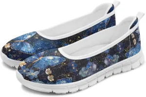 Doojoayie Womens Slip On Loafers with Arch Support Flat Shoes for Work Comfortable