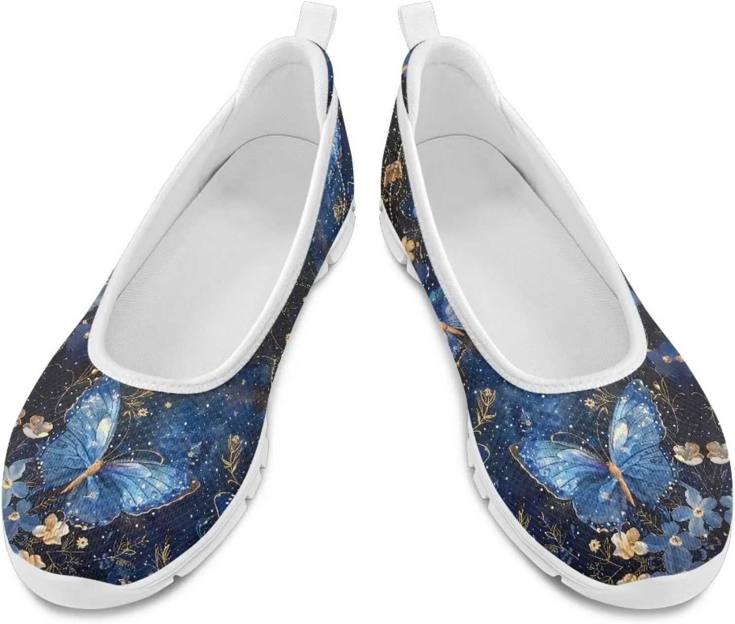 Doojoayie Womens Slip On Loafers with Arch Support Flat Shoes for Work Comfortable