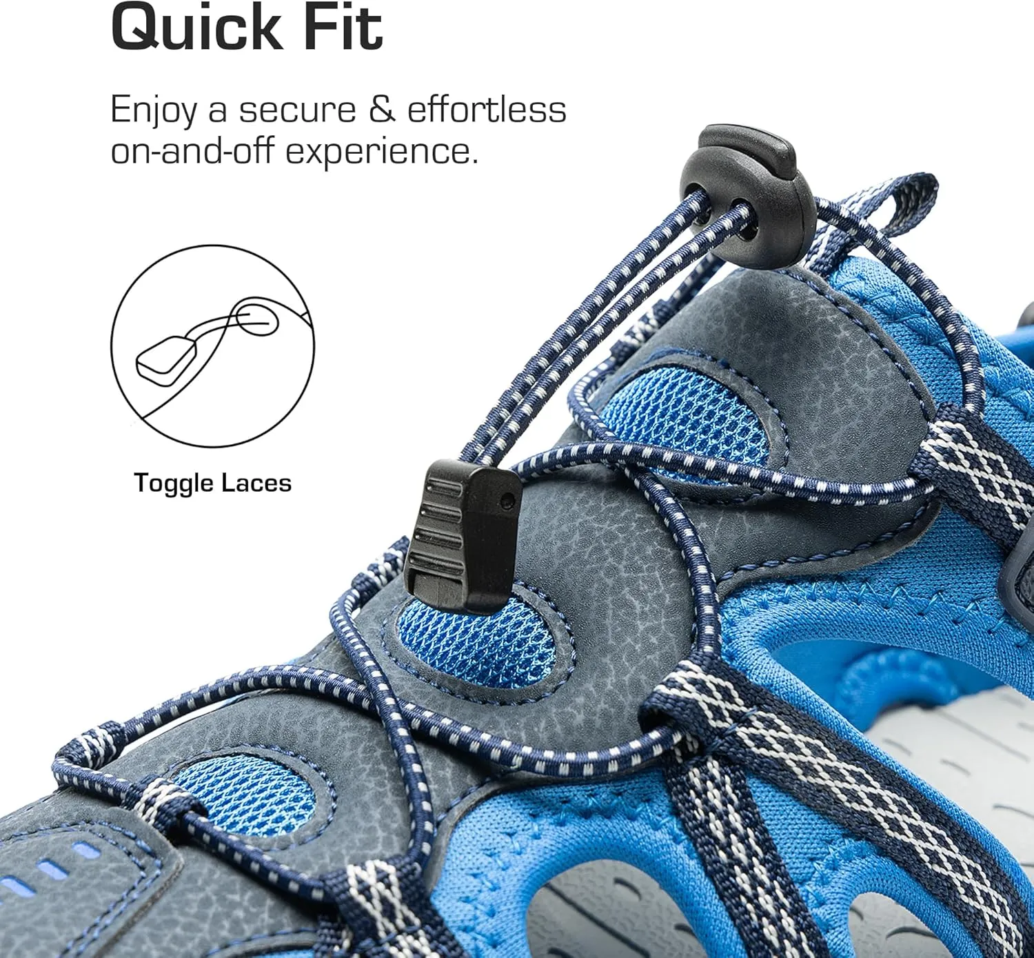 DREAM PAIRS Men's Sandals Hiking Water Sport Athletic Beach Outdoor Comfortable Casual Closed Toe Summer Sandal Shoes
