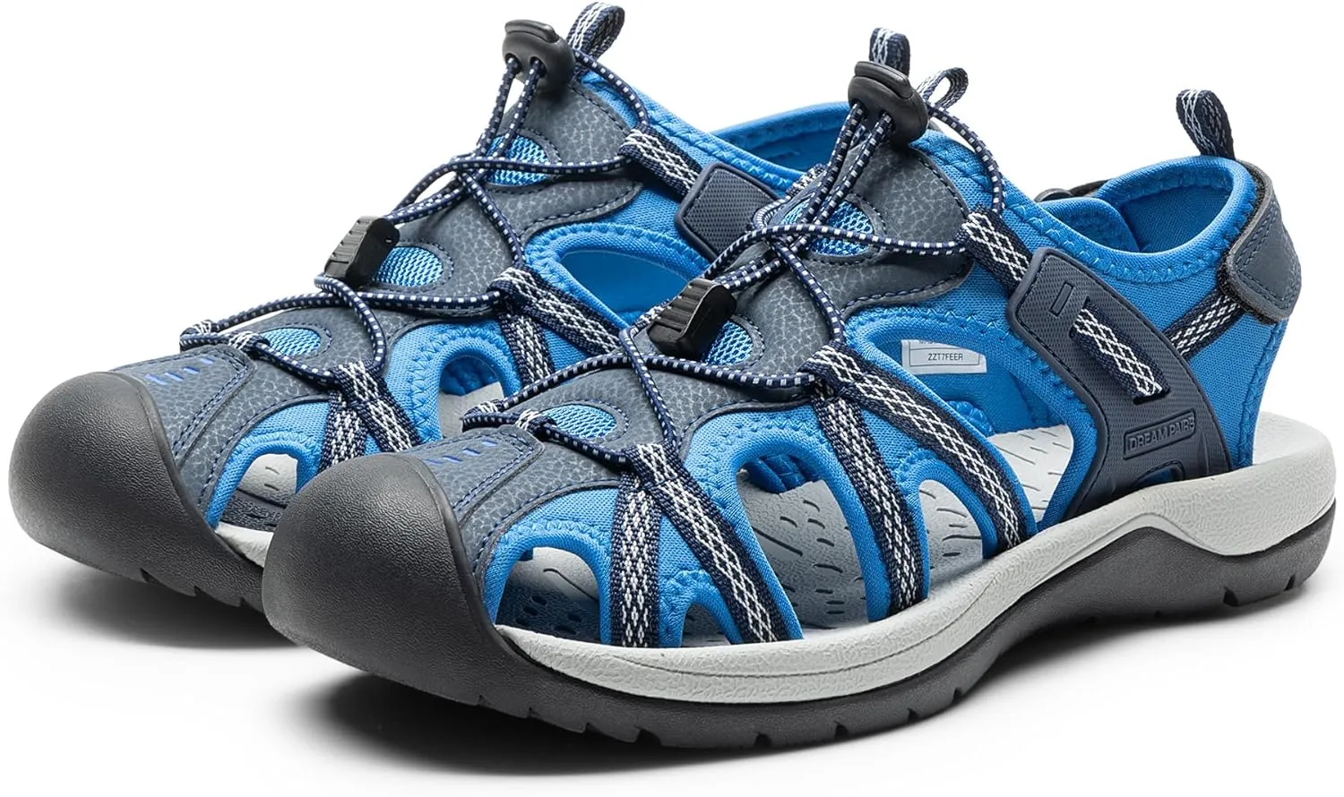 DREAM PAIRS Men's Sandals Hiking Water Sport Athletic Beach Outdoor Comfortable Casual Closed Toe Summer Sandal Shoes