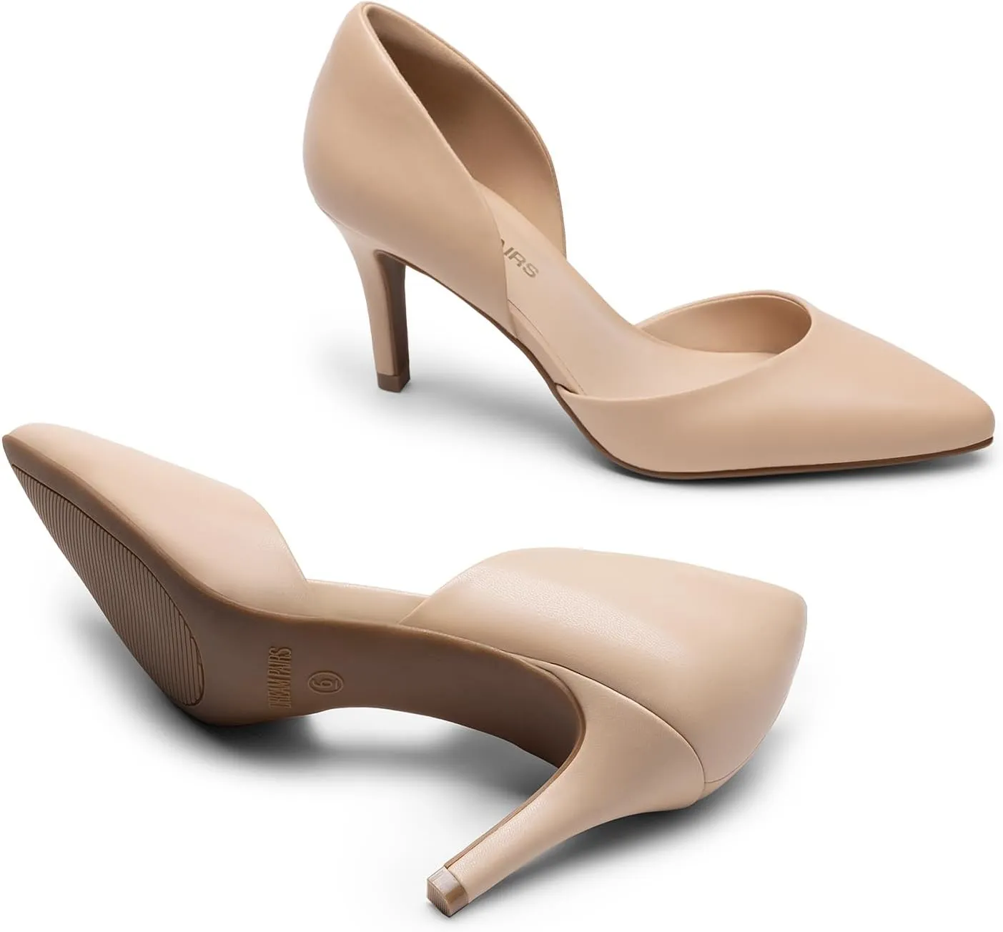 DREAM PAIRS Women's High Heel Closed Toe Dress Shoes Pumps Elegant Stiletto D'Orsay Slip On