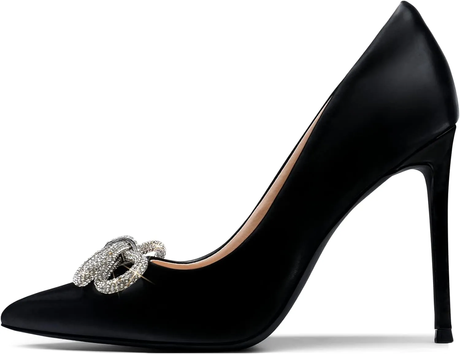 DREAM PAIRS Women's High Heels for Women Classic Pointed Closed Toe Heels Sexy Sparkly Rhinestone Stiletto Pumps Elegant Versatile Wedding Bridal Party Dress Shoes