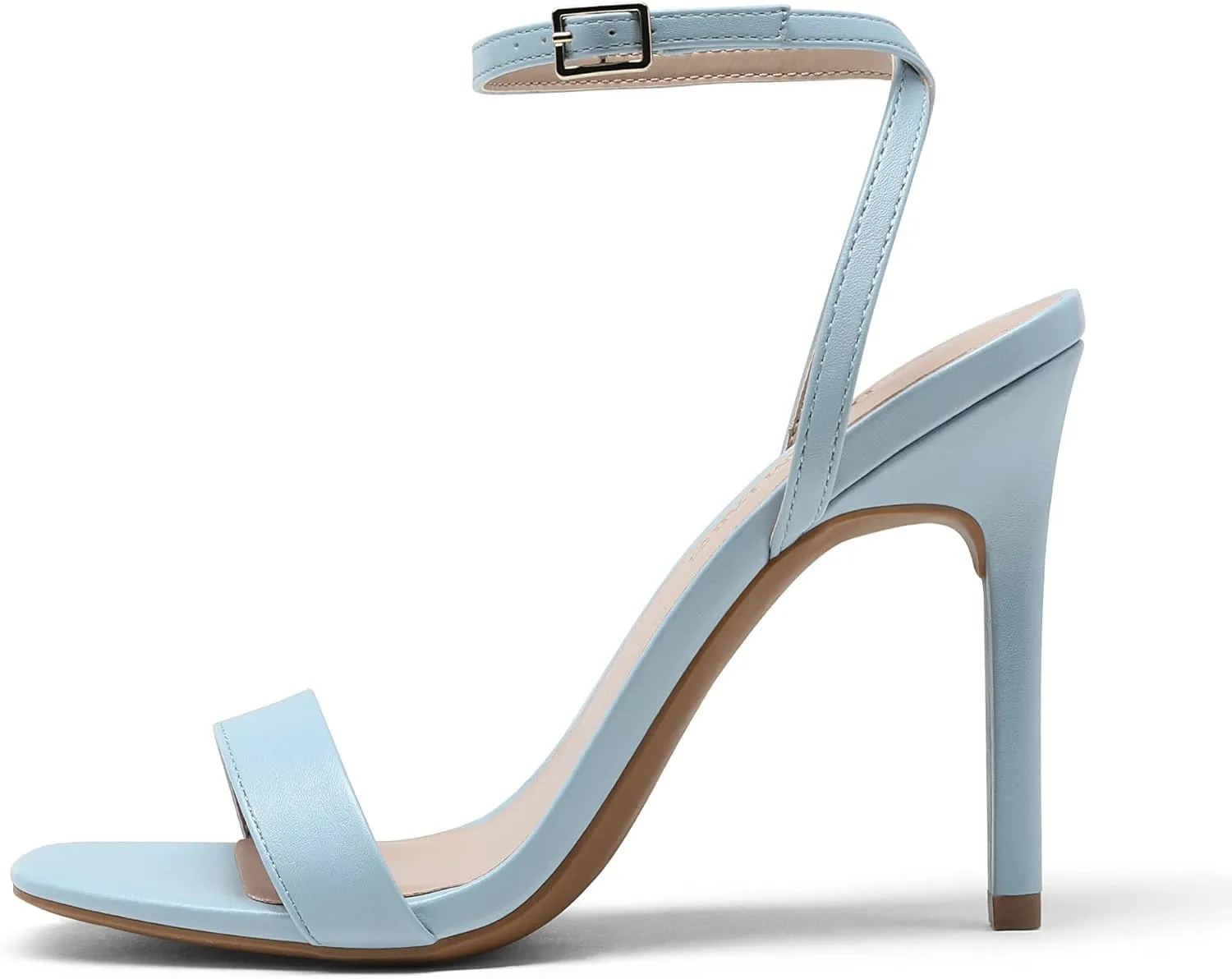 DREAM PAIRS Women’s High Stilettos Open Square Toe Ankle Strap Heels Sexy Comfort Strappy Dress Shoes Wedding Bridal Pumps Sandals