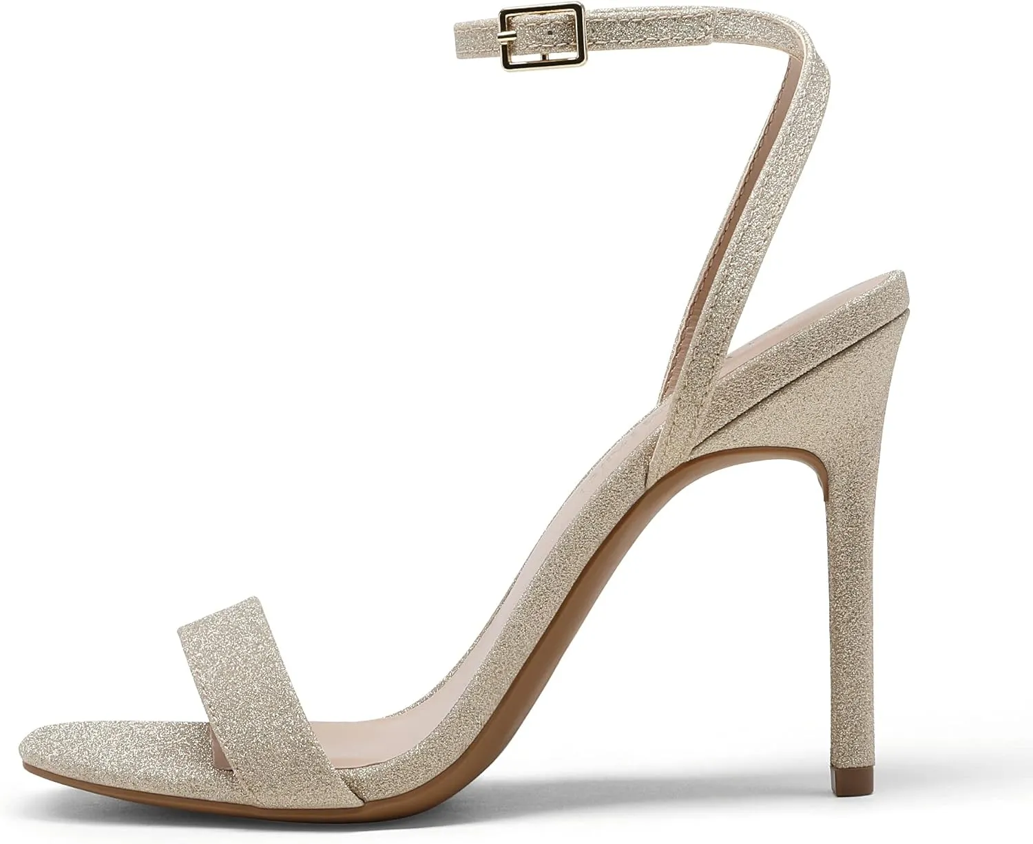DREAM PAIRS Women’s High Stilettos Open Square Toe Ankle Strap Heels Sexy Comfort Strappy Dress Shoes Wedding Bridal Pumps Sandals