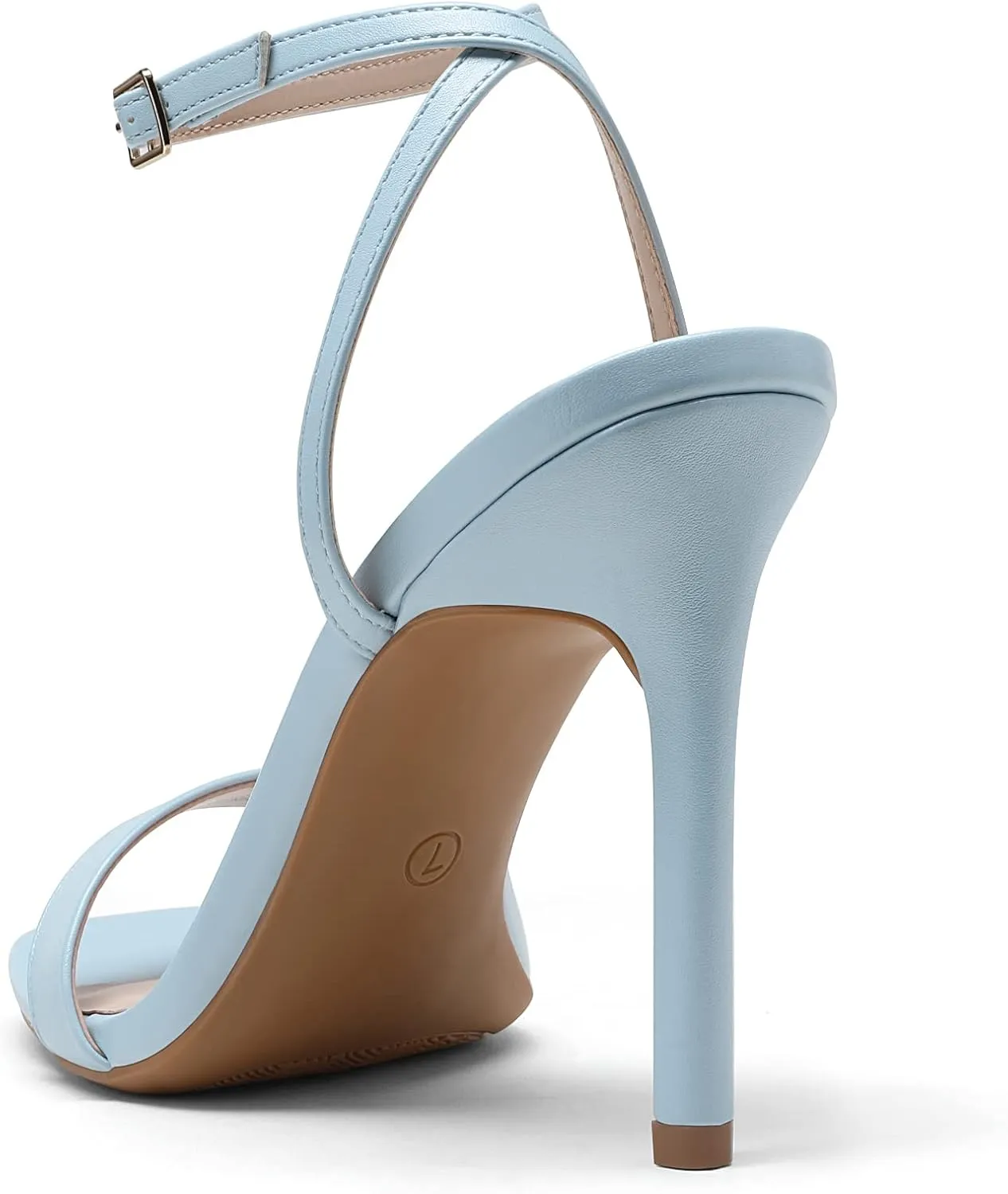 DREAM PAIRS Women’s High Stilettos Open Square Toe Ankle Strap Heels Sexy Comfort Strappy Dress Shoes Wedding Bridal Pumps Sandals