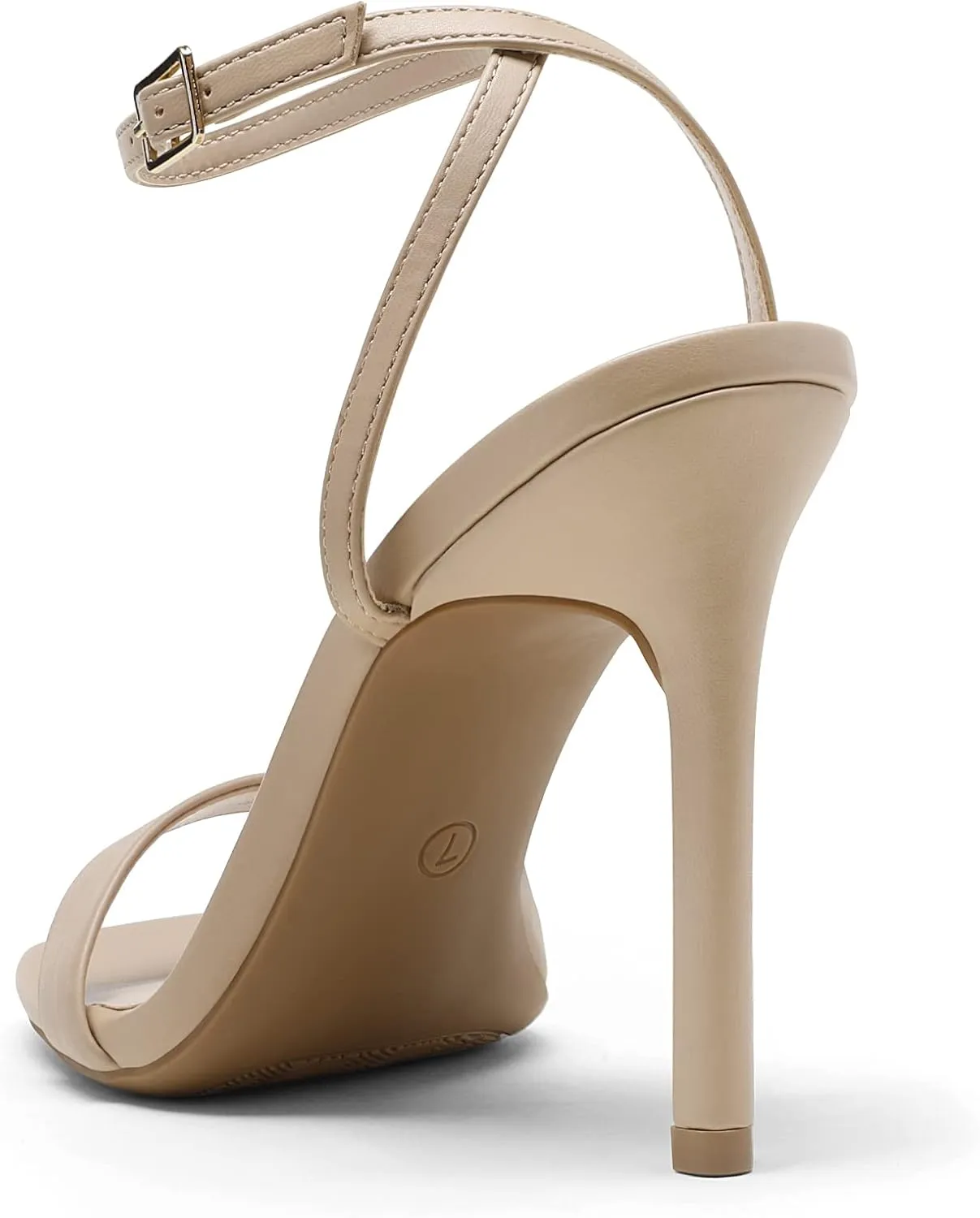 DREAM PAIRS Women’s High Stilettos Open Square Toe Ankle Strap Heels Sexy Comfort Strappy Dress Shoes Wedding Bridal Pumps Sandals