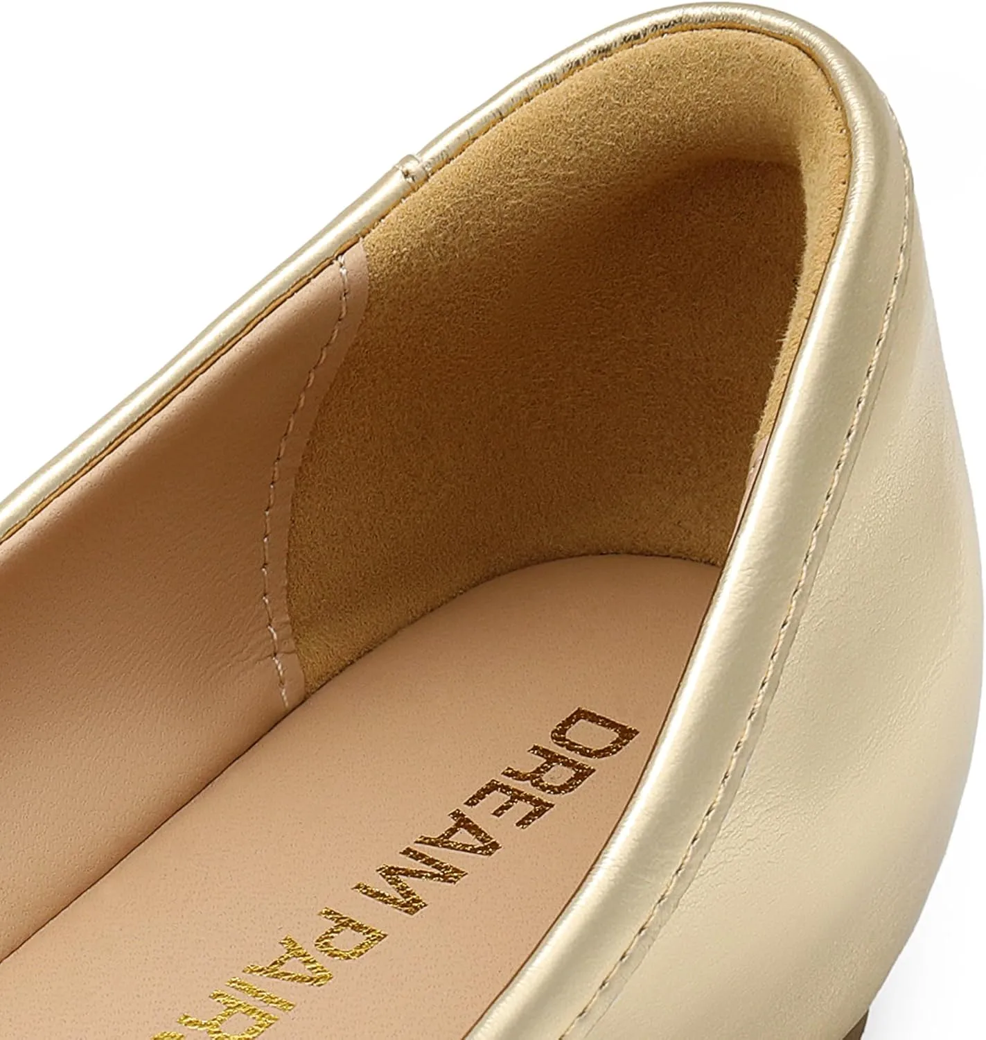 DREAM PAIRS Women's Low Wedge Dressy Flats, Comfortable Square Toe Rhinestone Wedding Shoes