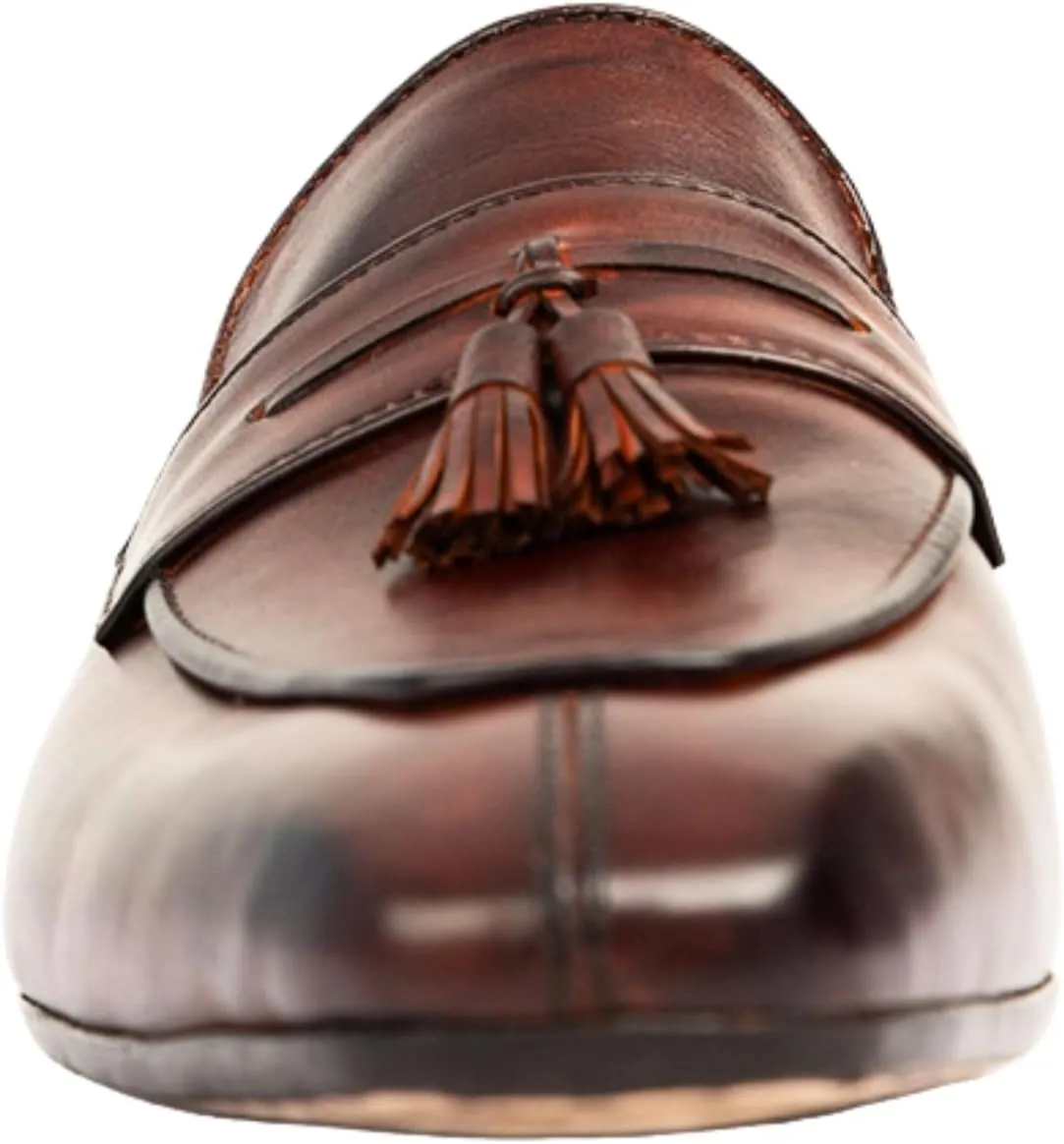 Dress Loafers for Men | Genuine Leather Penny Loafers Slip-On Comfortable Rubber Sole Tassel Design