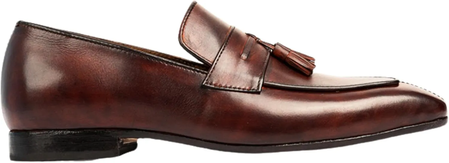 Dress Loafers for Men | Genuine Leather Penny Loafers Slip-On Comfortable Rubber Sole Tassel Design