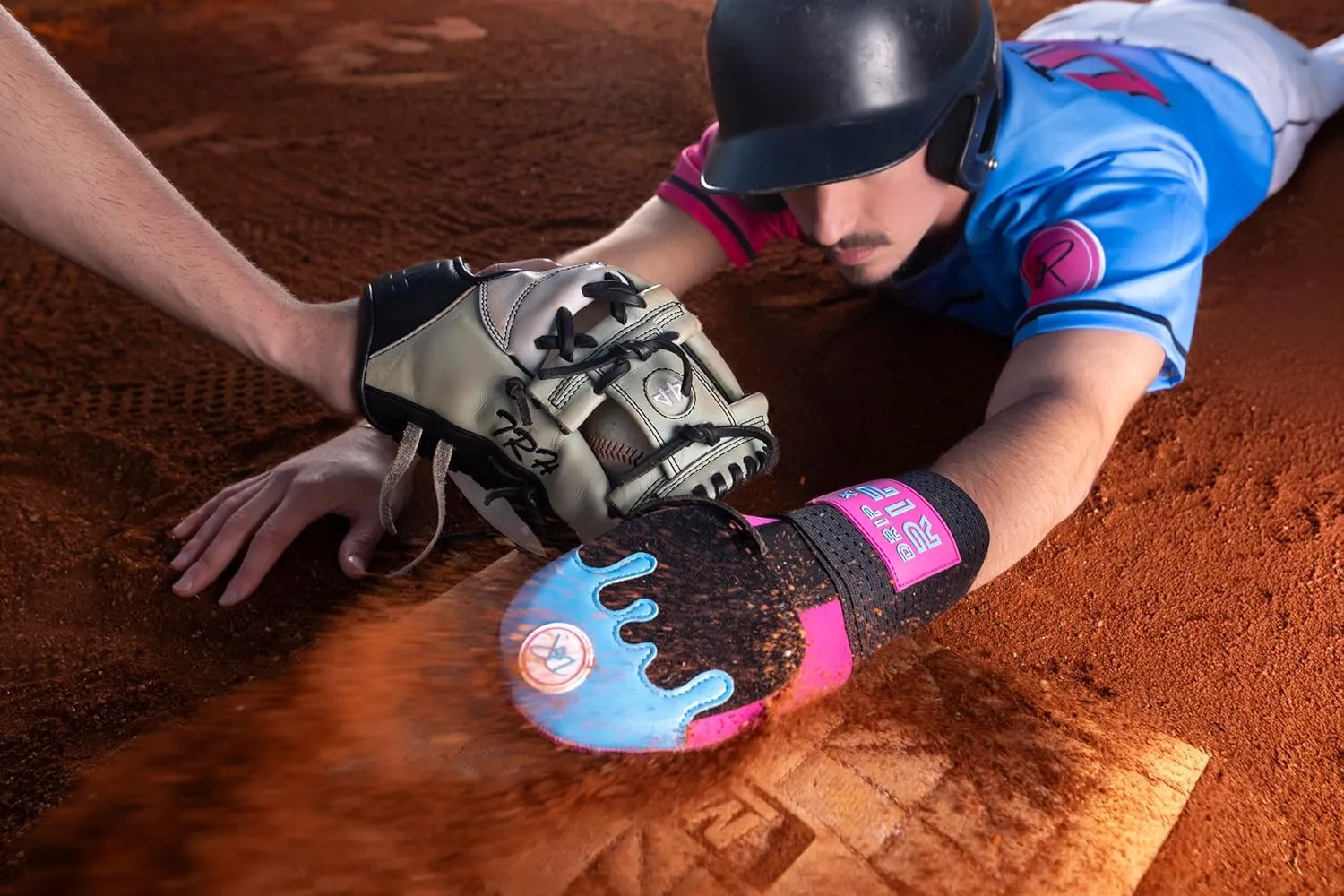 Drip & Rip Baseball & Softball Sliding Mitt Youth - Hand Protection for Base Running, Breathable & Durable Design