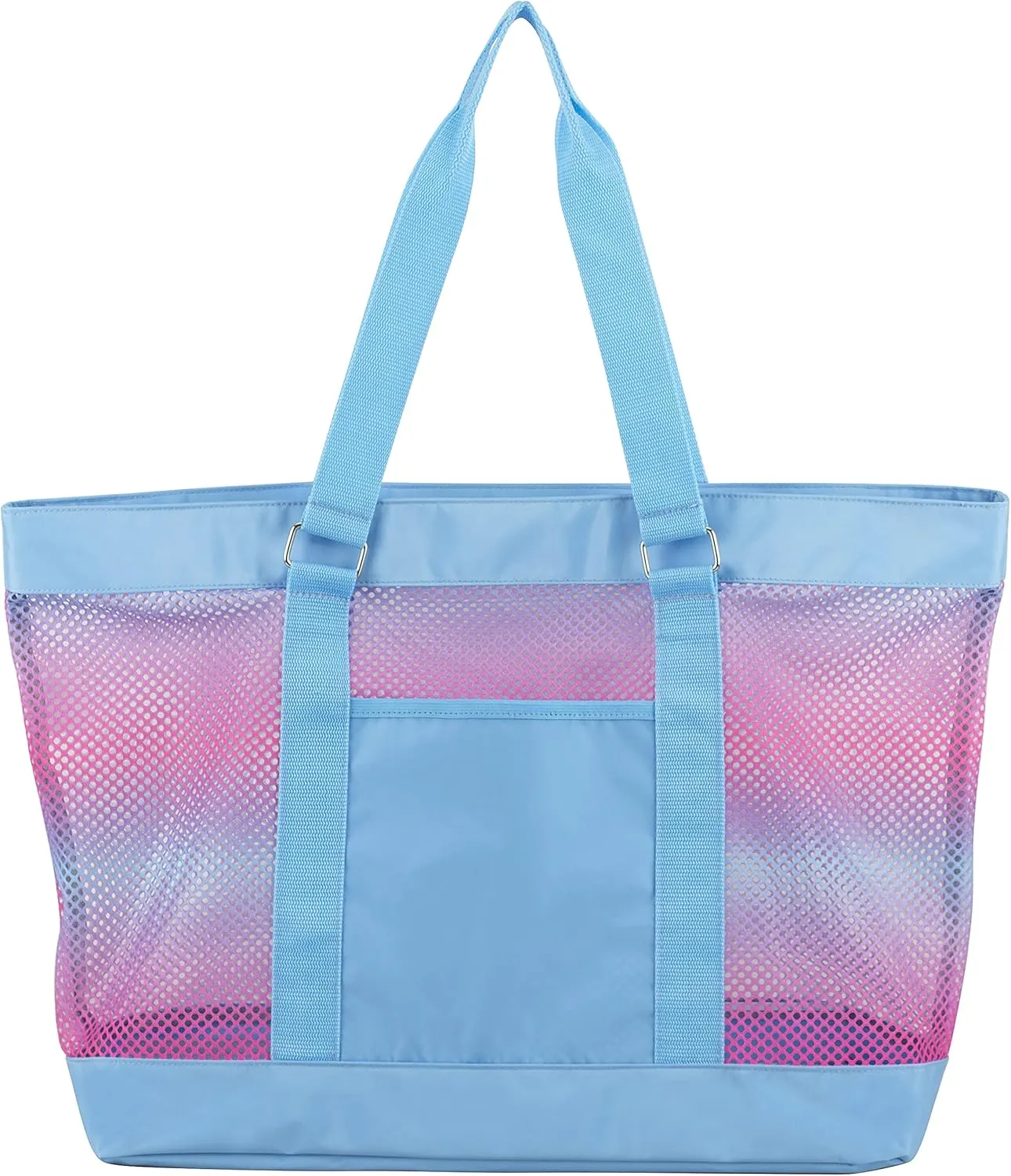 Eastsport Mesh Tote Waterproof Beach Bag for Shopping Vacation Swimming Family Travel Essentials