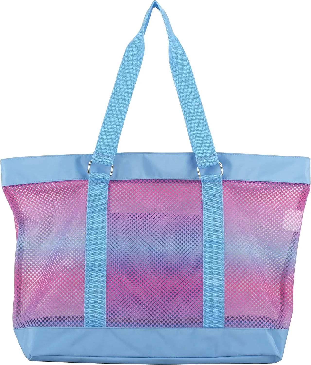 Eastsport Mesh Tote Waterproof Beach Bag for Shopping Vacation Swimming Family Travel Essentials