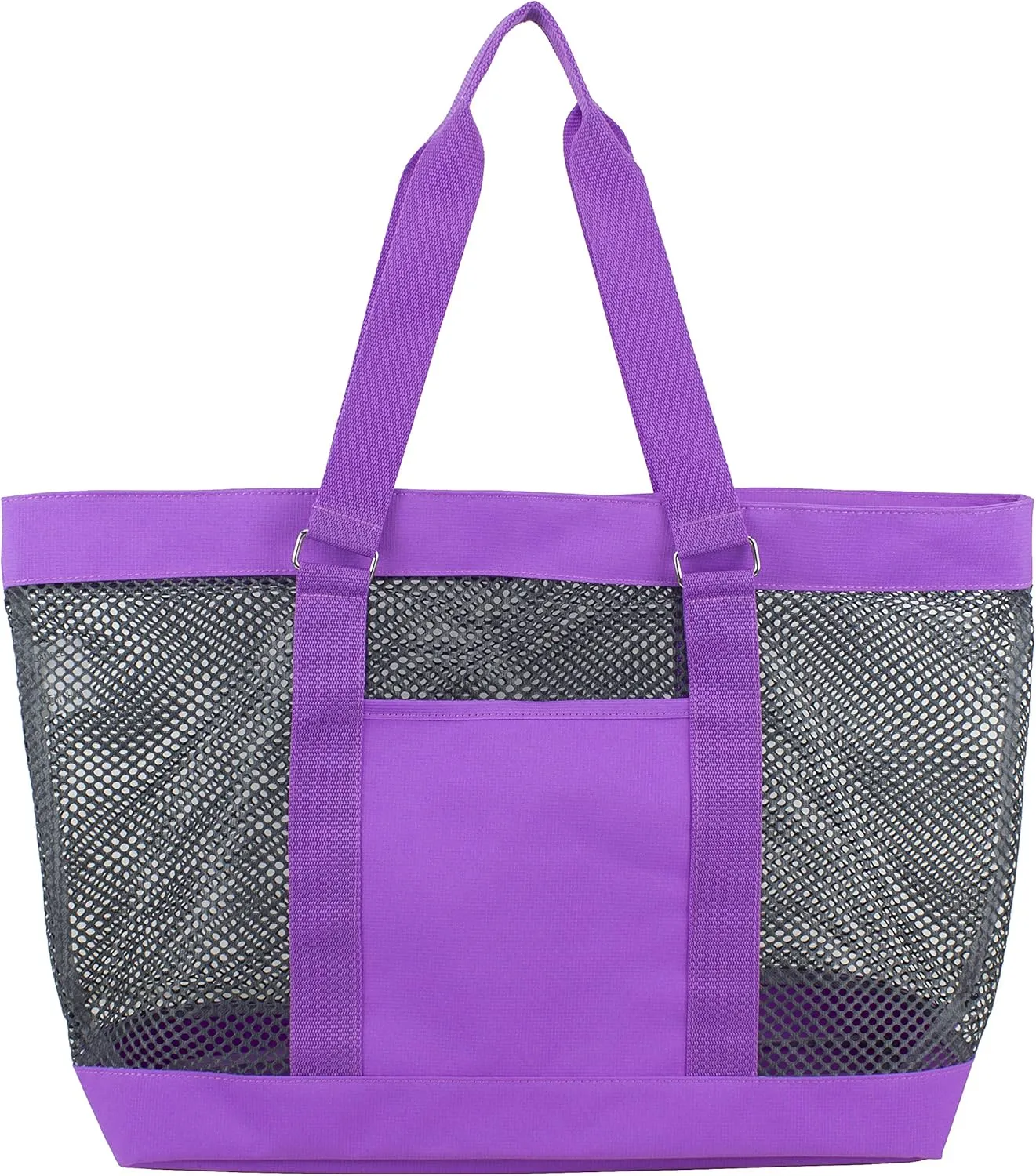 Eastsport Mesh Tote Waterproof Beach Bag for Shopping Vacation Swimming Family Travel Essentials
