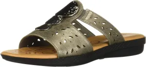 Easy Street Women's June Sandal with Ornament and Cutouts Slide