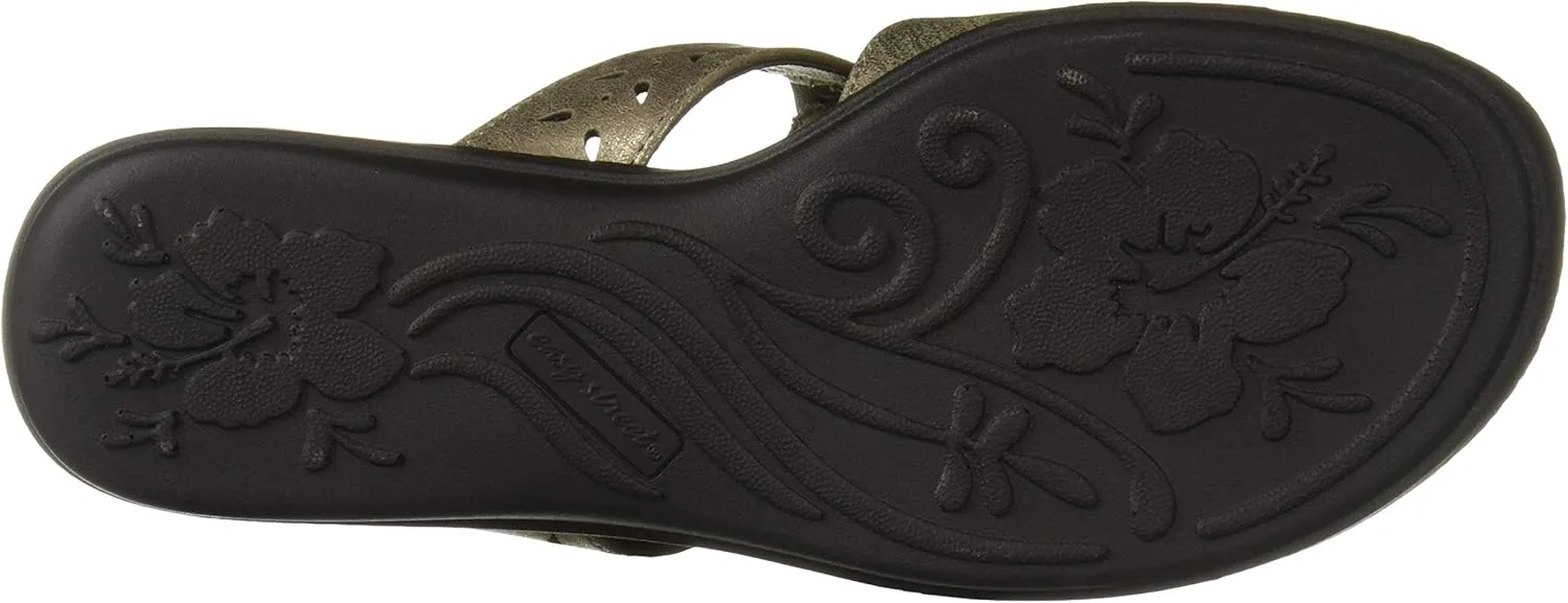Easy Street Women's June Sandal with Ornament and Cutouts Slide