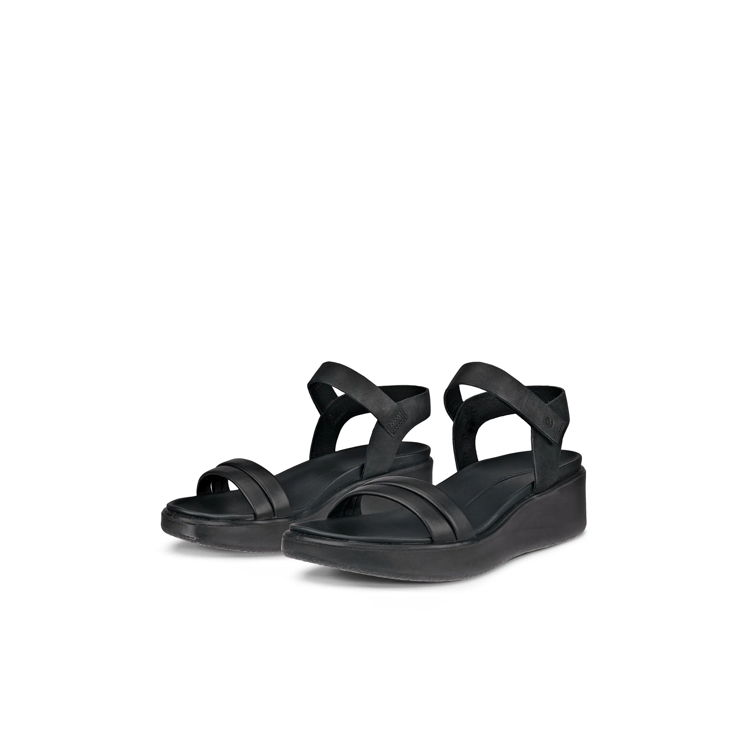 ECCO FlowT - Ladies Wedge Sandal in Black