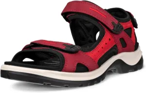 ECCO Women's Yucatan Sport Sandal, Brick/Chili RED Nubuck, 12-12.5