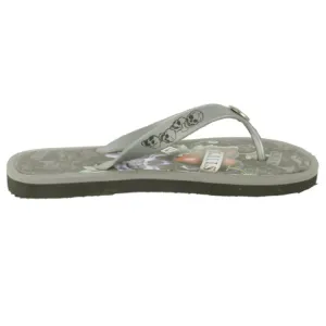 Ed Hardy Flip Flop for Men - Silver