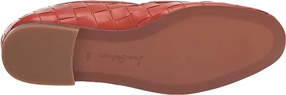Edelman Detail Sam Loafer Orange Leather Loraine Vamp Tailored service Canyon Woven Classic Fast response Chain