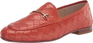 Edelman Detail Sam Loafer Orange Leather Loraine Vamp Tailored service Canyon Woven Classic Fast response Chain