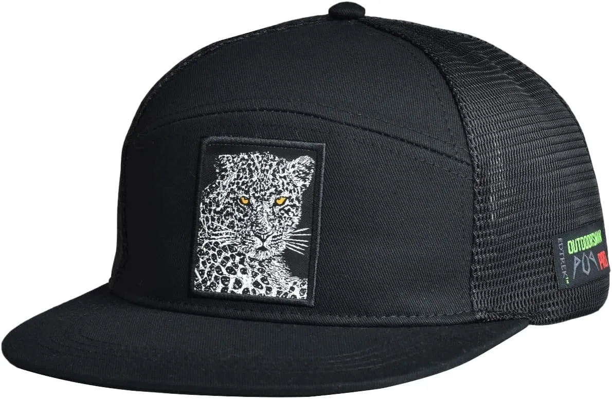 EDTREK Outdoorsman Pro 7-Panel Flat Brim Snapback Hat