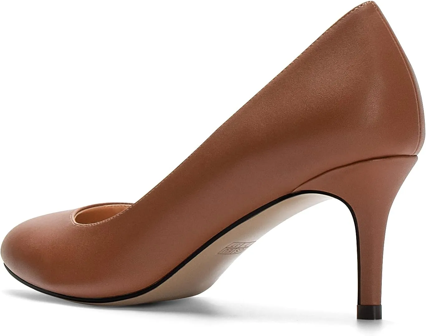 Eldof Women Kitten Heel Pumps - Round Toe 6.5cm Mid-Heel Court Shoes for Wedding, Party, Office