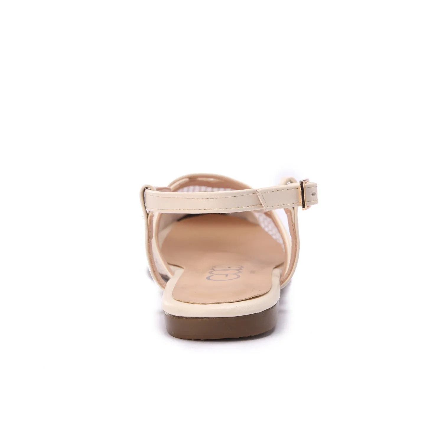 Elegance Mesh Slingbacks-Beige