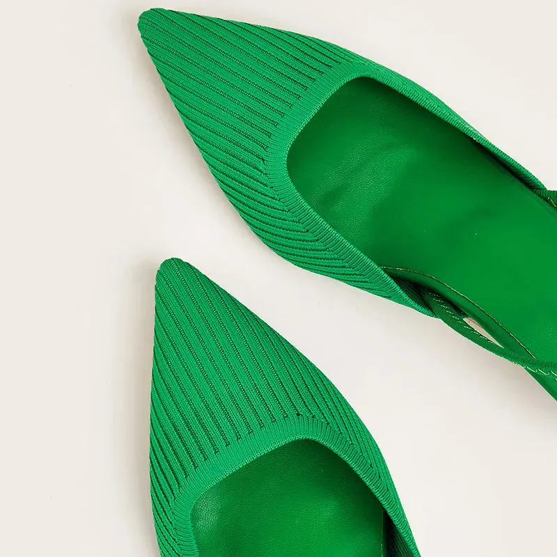 Elegant Green Sandal with Heel