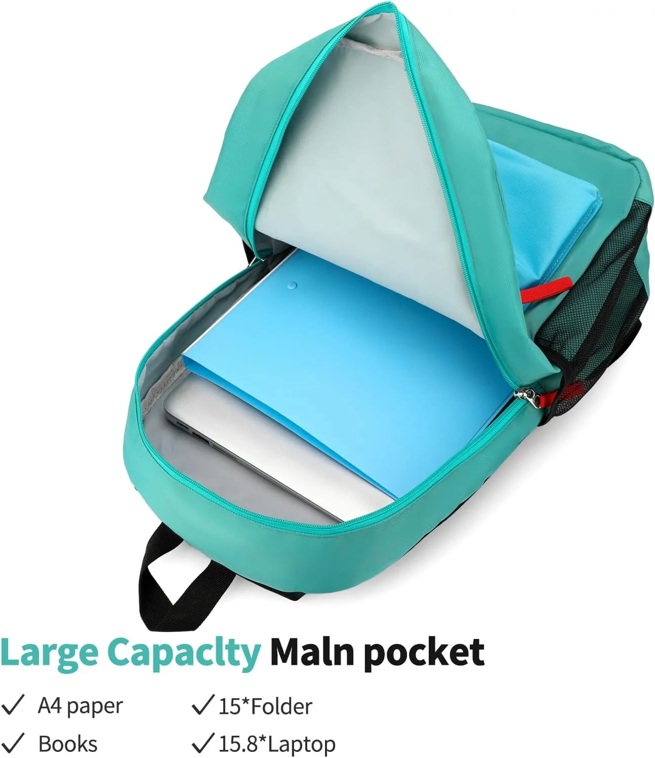 Elementary Backpack for Boys and Girls 5-9 Years Kindergarten Primary Kids Bookbag with Chest Buckle (Dark Blue, Large-17 H)